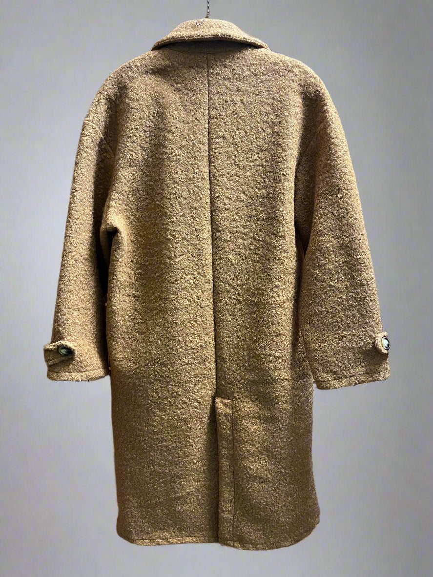 Caramel Boucle Long Coat